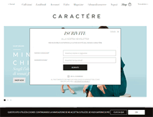 Tablet Screenshot of caractere.it